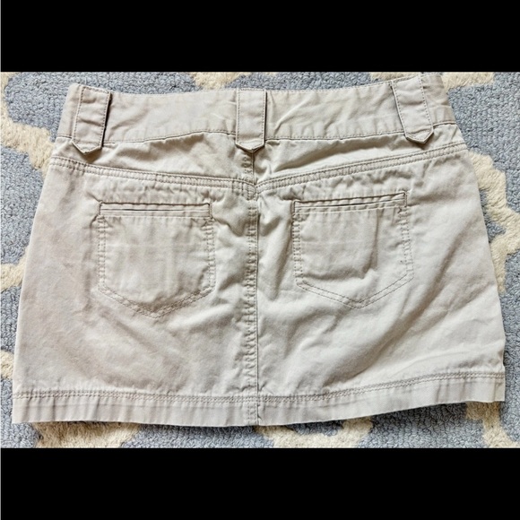 Y2K khaki mini skirt express size 2 - Picture 3 of 7